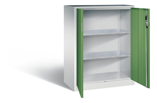 C+P Werkzeugschrank Acurado, H1200xB930xT500mm, Farbe: Lichtgrau / Resedagrün, Muldengriff, 8521-000 S10145