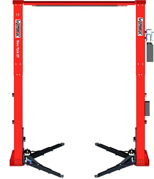 Wematik Zwei-Säulen-Hebebühne "New York" 6 Tonnen mit 380 V Anschluss und elektromagnetischer Verriegelung, WHM50-6T