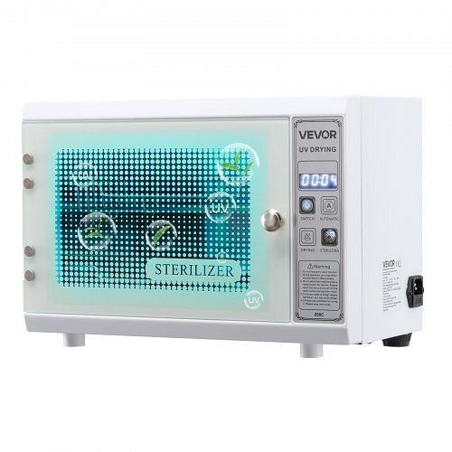 VEVOR UV Sterilisator Nagelwerkzeug-Reiniger (12L/160W), mit Timer, Glastür, für Labore, ZWXXDQ10LCK0981SQ001V2