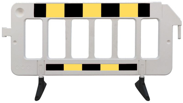 Schake Absperrgitter aus Kunststoff (weiß) 2,00m gelb/schwarz, 33321KDRF
