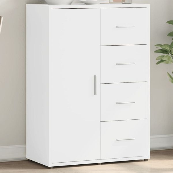 vidaXL Sideboard Weiß 60x31x84 cm Holzwerkstoff, 840506