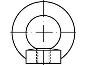 Ringmuttern DIN 582 C15E M 20 feuerverzinkt VE=S