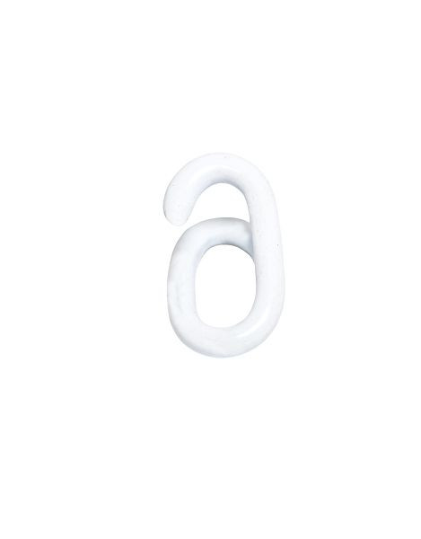Ri-Traffic weiß beschichtetes Stahl-Notglied, 6 mm, für Absperrketten, 21-6126-83
