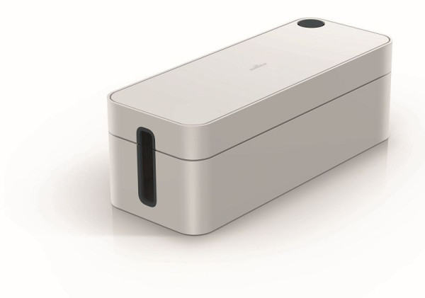 DURABLE Kabelbox CAVOLINE® BOX L (für 5-fach Steckdosenleiste, mit Gummifüßen) grau, 503010