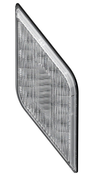 HELLA Blinkleuchte, Shapeline Style, LED, 12/24Vt/Einbau, Scheibenfarbe: glasklar, 2-polig, hinten links, senkrechte Befestigung, 2BA 013 331-031