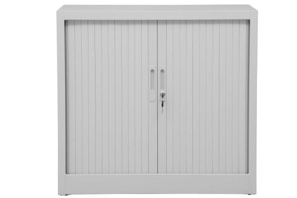 Gürkan Rollladenschrank, 46 x 80 x 75 cm, Lichtgrau, Grau, Fachboden Stück 1, SDC.0708, 100191
