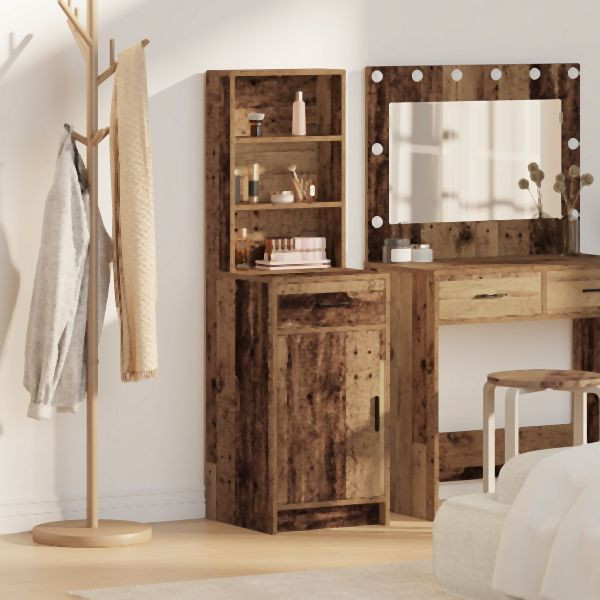 vidaXL Highboard Altes Holz 40x41x135 cm Abmessung, 865080