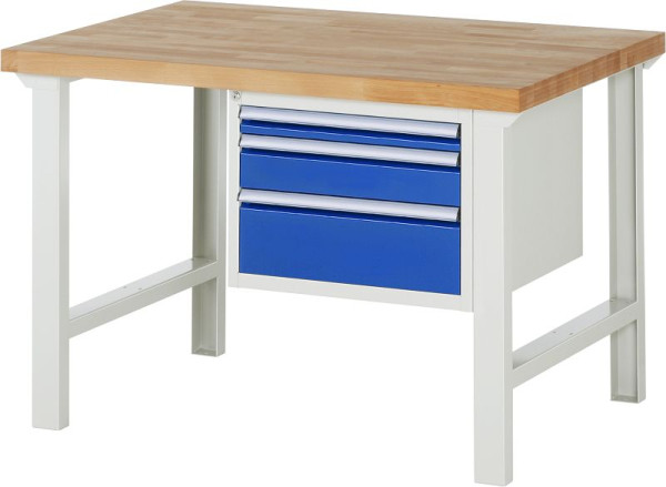 RAU Werkbank Serie 7000 - Modell 7126, B1250 x T900 x H840 m, 13-7126A1-129B4S.11