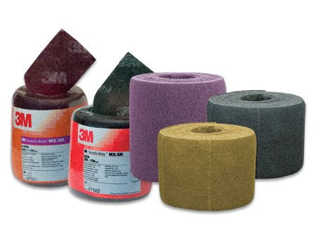 3M Scotch-Brite Vliesrolle perforiert CF-SR, 115 mm x 150 mm, A VFN, VE: 4 Rollen, 7000077652