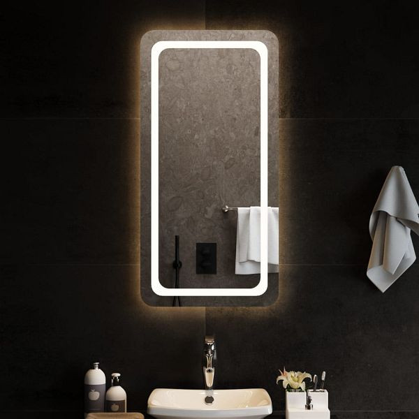 vidaXL LED-Badspiegel 50x100 cm, Material: Glas, 3154101