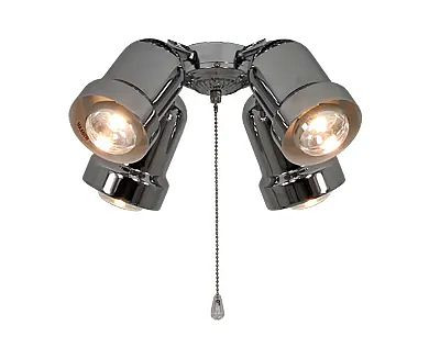 CasaFan Deckenventilator Leuchte 4 Chrom glänzend, 1032