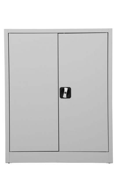 Gürkan Flügeltürenschrank, 38 x 80 x 100 cm, Lichtgrau, Fachboden Stück 2, FLC.10, 100011