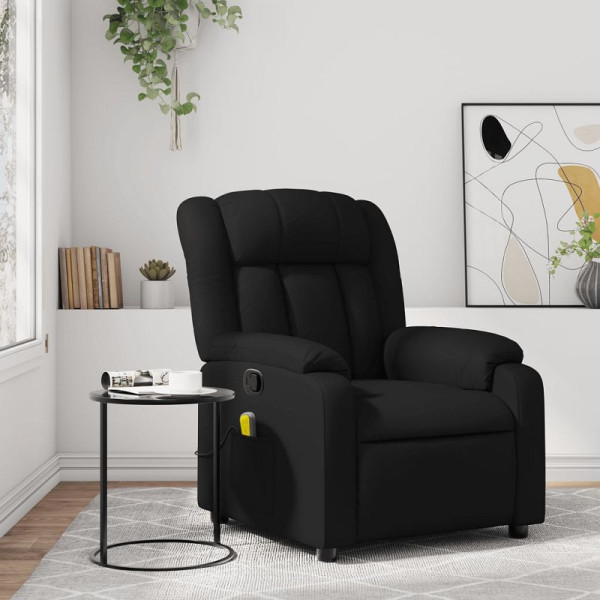 vidaXL Massage-Relaxsessel, Kunstleder, Schwarz, 3206240