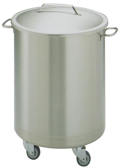 ZANUSSI Abfallbehälter NCVR50, abnehmbaren Deckel und zwei Griffen, fahrbar, 406132926