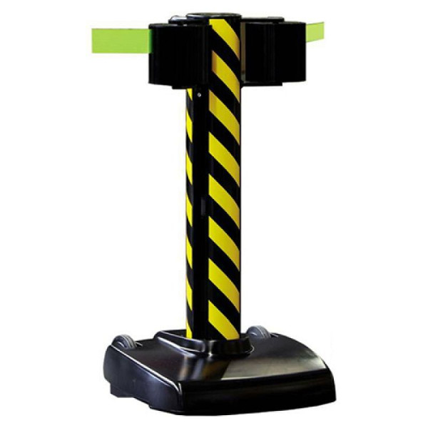 Stein HGS Personenleitsystem "StoreTrac Double" aus Aluminium, 2 x 22m, fahrbar, Gurt: neon-gelb, 32918