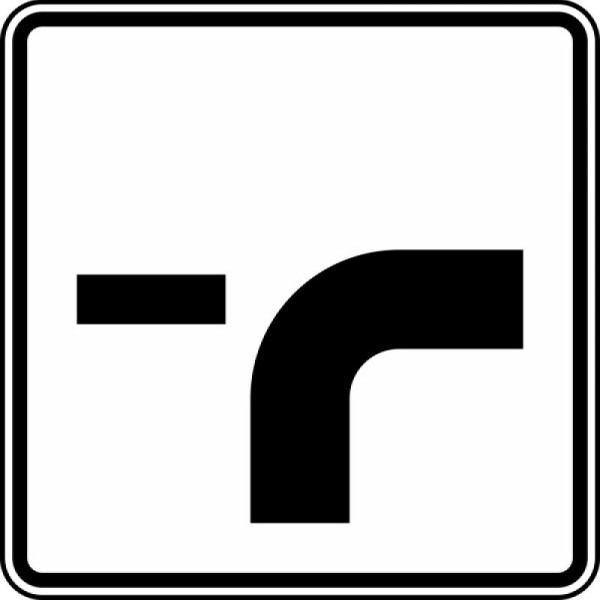 Stein HGS Verlauf der Vorfahrtstraße Nr. 1002-23, 600 x 600 mm, Alform, RA2, 1002-23-222