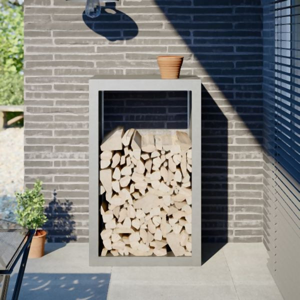 vidaXL Brennholzregal 60x40x100 cm Edelstahl, ordentliche Lagerung, 850993