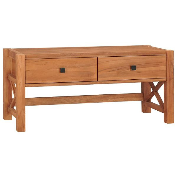 vidaXL TV-Schrank 100x40x45 cm Teakholz, Material: Teakholz, Sperrholz, 325266