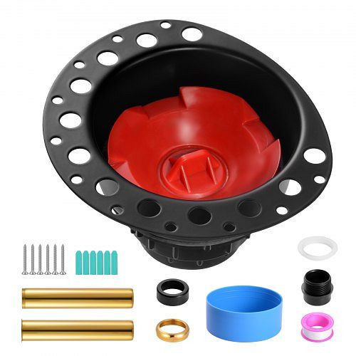 VEVOR ABS-Badewannenablaufset, 178x158x102mm, inkl. Adapter, für freistehende, bodenmontierte & Inselbadewannen, DLSYGPSGABSTACIYLV0