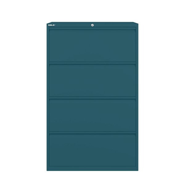 Bisley Essentials Schubladenschrank, Höhe 1300-1324 mm, 653 ozeanblau, YESF0813653