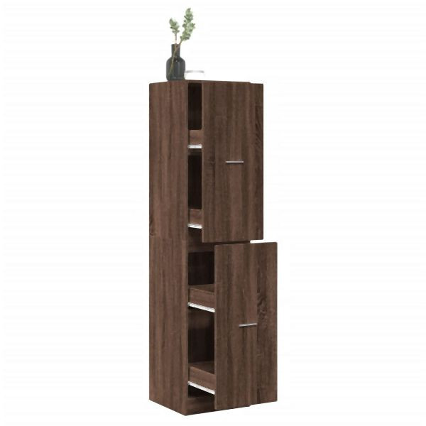 vidaXL Apothekerschrank Eichen-Optik 40x41x174,5 cm Holzwerkstoff, 3309651