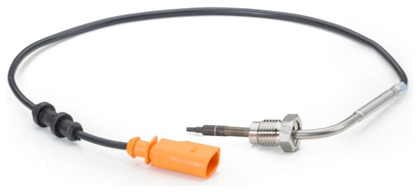 HELLA Sensor, Abgastemperatur, 2-polig, geschraubt, Kabel: 470mm, 6PT 014 494-171