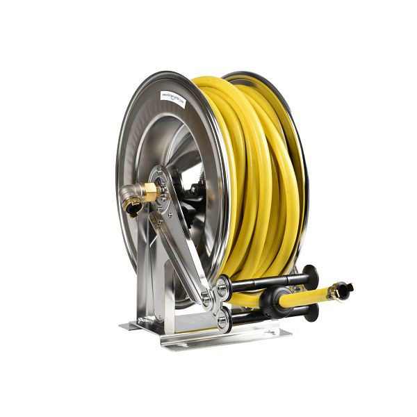 Ebinger Schlauchaufroller OSM 610, Max. 10bar/50°C, 20m - 3/4" PVC-Gewebeschlauch R, Gehäuse: Edelstahl, 1.614.131