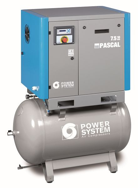 POWERSYSTEM IND Schraubenkompressor Industrie mit Trockner, Powersystem PASCAL 7,5 - 10 bar 270 L Tank, 25210909
