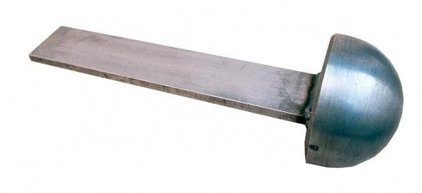 DINOSAURIER Pilz-Amboss, zum Einspannen in einen Schraubstock, LxBxH Stiel 250x48x8 mm, Kopf gleichmäßig gerundet, SA 010