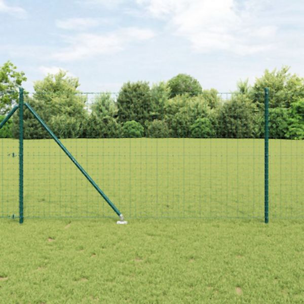 vidaXL Zaunpfosten mit Spike 26 Stück Ø32 mm 140 cm verzinkter Stahl, 3350173