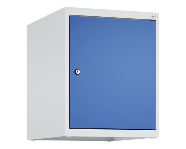 C+P Schrankaufsatz Classic PLUS, Aufsatzschrank, 7035/5010, Zylinderschloss, 500x400x500mm, 1 Abteil, 080090-12 S10018