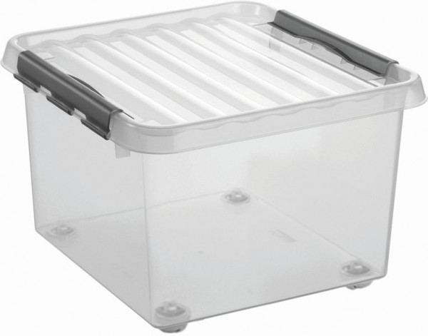 helit Aufbewahrungsbox "the q-line" 26L, VE: 6 Stück, transparent, H6163202