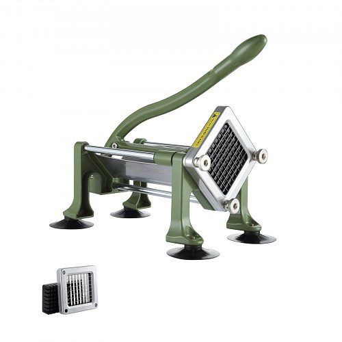 VEVOR Pommes-Frites-Schneider mit 3/8-Zoll-Edelstahlklinge, manuell, mit Saugnäpfen, ideal für Kartoffeln, Gemüse, Karotten, SYWSQSTJYJ38V1BGLV0