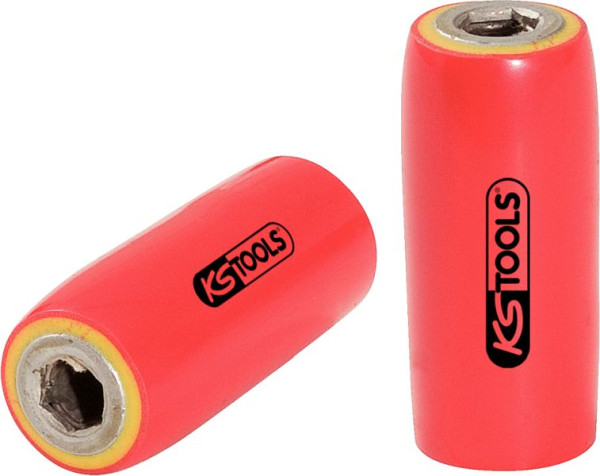 KS Tools 3/8" Bithalter mit Schutzisolierung für 1/4" Bits, 117.2313