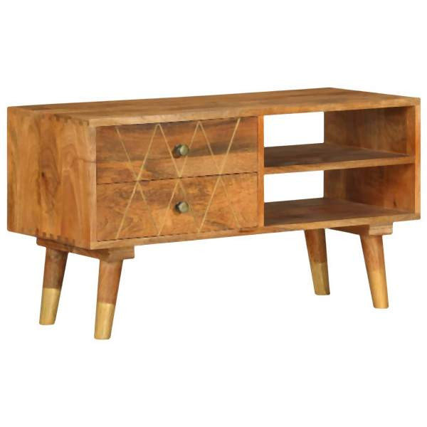 vidaXL TV-Schrank 85 x 35 x 47 cm Mango-Massivholz, 285855