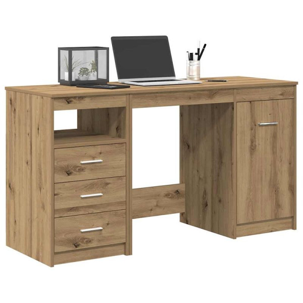 vidaXL Schreibtisch mit Schrank Artisan Oak Engineered Wood, 3328552