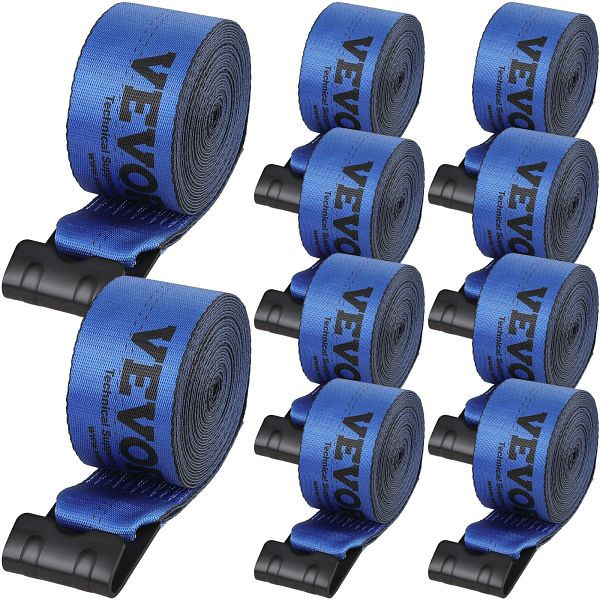 VEVOR Windengurte, 4" x 30', 6000 lbs Tragfähigkeit, 18000 lbs Bruchfestigkeit, blau (10er-Pack), PGJPDLS4INCH3LGJKV0
