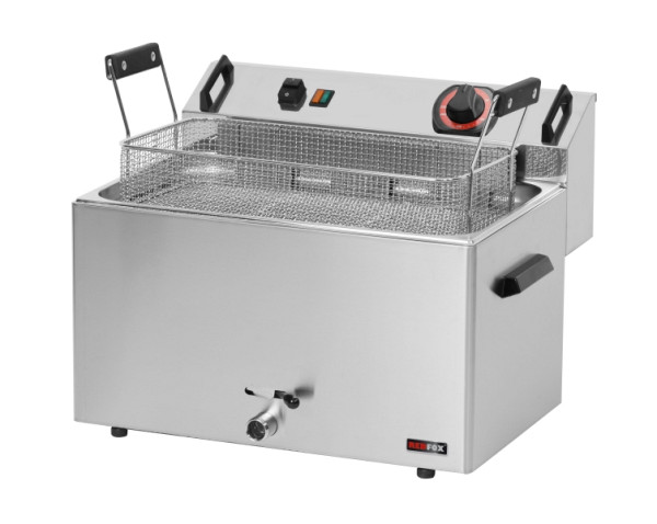 A&S Gastro Elektro Fritteuse 16 L, Leistung 9 kW, FE-30T
