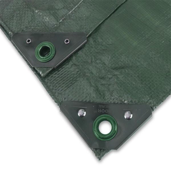 NOOR Abdeckplane Profi 140g/m² Gewebeplane, Größe etwa 3 x 6m Farbe: grün, VE: 18m², 0420306PXXGR