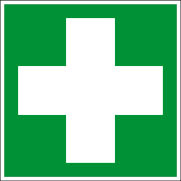 Eichner Rettungsschild "Erste Hilfe", B x H: 20 x 20 cm, Aluminium, langnachleuchtend HI 150, 9225-14105-020