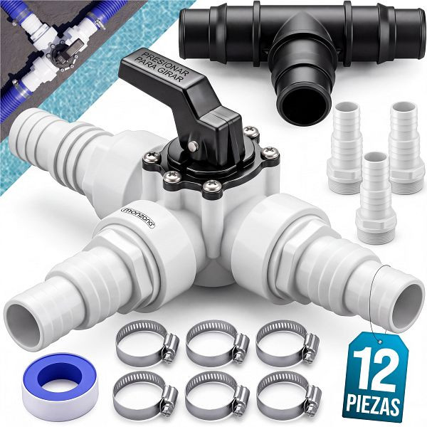 monzana Bypass Pool-Set 12-tlg, 108749, 4251776907734