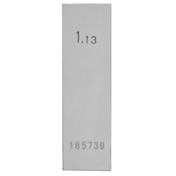 STEINLE Einzel Parallel Endmaß Stahl 1,13 mm, DIN EN ISO 3650 mit Toleranzklasse: 1, 42020025