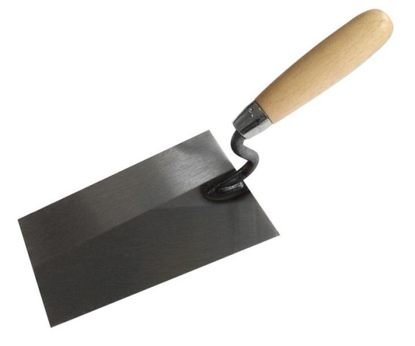 TECTOOL Maurerkelle, Stahl, S-Hals, Holz, 180mm, 18622