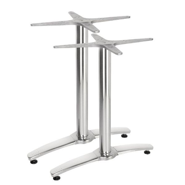 Bolero Doppeltischfuß Aluminium 67,3cm hoch, VE: 2 Stück, GH985