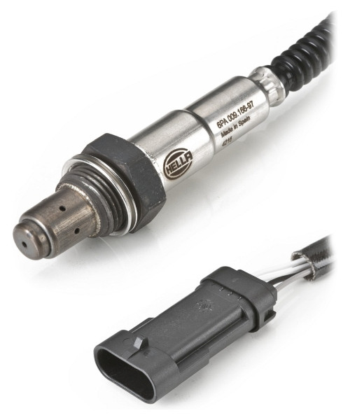 HELLA Lambdasonde, 4-polig, Kabel: 560mm, 6PA 009 166-971