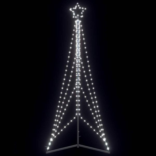 vidaXL LED Weihnachtsbaum 483 LEDs Kaltweiß 240 cm, 4016413