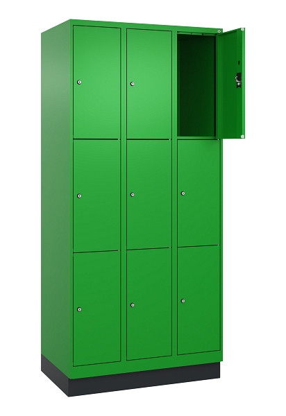 C+P Schließfachschrank Evolo PLUS, mit Sockel, 9 Fächer, 1950x900x500mm, 6037/60, 049020-303 S10026