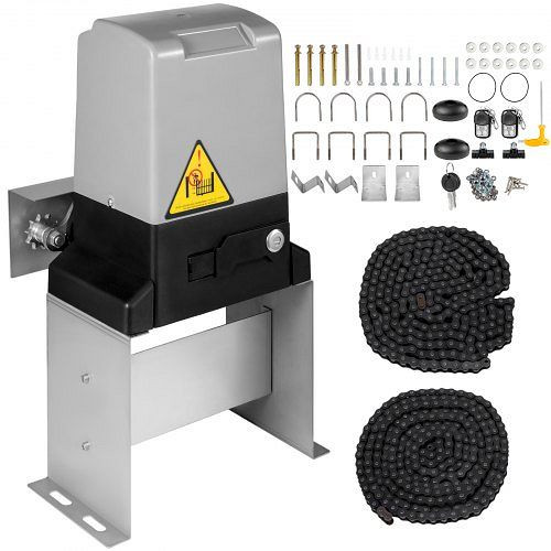 VEVOR Automatischer Schiebetüröffner Gangantrieb 1500 kg Infrarot-Sensor Fernbedienungsreichweite 70 m für Haustor, CKKMJSL1500JGDKG1V2