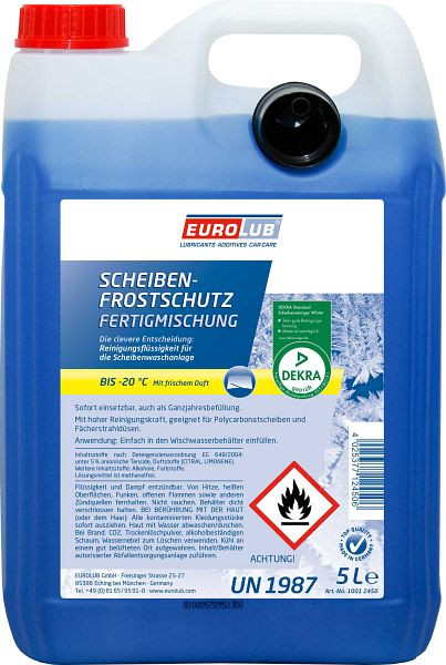 Eurolub Scheibenfrostschutz Fertigmischung -20°C, VE: 5 L, 10012450
