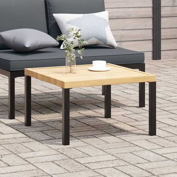 vidaXL Garten-Couchtisch Schwarz 65x65x40 cm Aluminium, 4008573